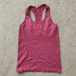 lululemon red athletic tank top